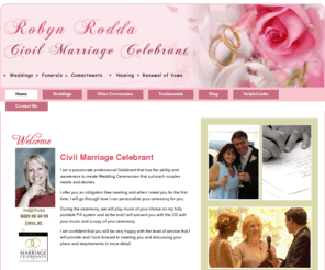 robynsweddings.com: Robyn Rodda - Marriage Celebrant, Specialist in Wedding Ceremonies
Robyn Rodda, a passionate and professional marriage celebrant, specialist in wedding ceremonies