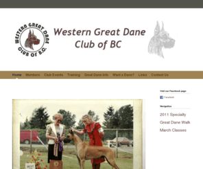 thewesterngreatdaneclubofbc.org: Western Great Dane Club of BC - Home
The Official website for the Western Great Dane Club of British Columbia, Canada