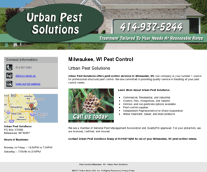 urbanpestsolutions.com: Pest Control Milwaukee, WI - Urban Pest Solutions
Urban Pest Solutions provides pest control services to Milwaukee, WI. Call 414-937-5244 today.