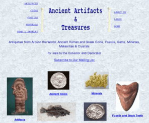 aatfossils.com: Ancient Artifacts & Treasures - antiquities, ancient coi
Ancient Artifacts & Treasures buys and sells ancient coins, antiquities, rocks and minerals, crystals, gems and fossils including Florida fossils