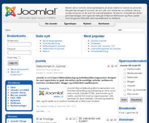 crawlsoft.com: joomla
Joomla! - dynamisk portalmotor og publiseringssystem