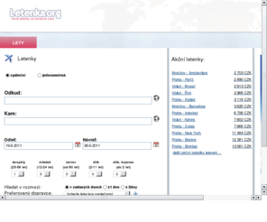 letenka.org: Nejlevnější letenka Letenka.org
Nejlevnější letenku rezervujete online na Letenka.org, zobrazené ceny zahrnují veškeré poplatky a taxy.