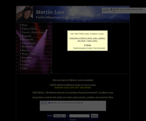 martinlass.com: Martin Lass - Gypsy Music, Popular Violin Music, New Age Music
Martin Lass - Gypsy Music, Popular Violin Music, New Age Music
