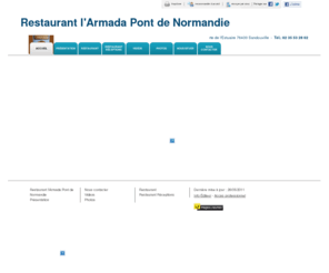 restaurant-armada.fr: Restaurant - Restaurant l'Armada Pont de Normandie à Sandouville
Restaurant l'Armada Pont de Normandie - Restaurant situé à Sandouville vous accueille sur son site à Sandouville