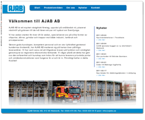 ajabs.se: AJAB - Vikportar, Slagportar, Skjutportar, Entrepartier, Smidesprodukter, Jordankare
AJAB-porten har sedan starten tillverkat och levererat portar till industri, lantbruk och privatpersoner. AJAB:s huvudsakliga produktion består av vikportar som tillverkas helt efter de mått och utförande som önskas.