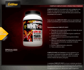 completewhey.es: COMPLETE WHEY de Cytosport | ESPAÑA
Complete Whey de Cytosport, increible fórmula de proteinas de varios tipos con BCAA y glutamina para conseguir un crecimiento múscular óptimo. Para mas informacion sobre Complete Whey entra aqui.