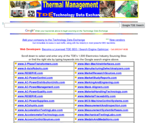 diodes-rectifiers.com: Technology Data Exchange - Electronics Industry Sourcing - 24-Hour SEO service: (800)547-8636, (610)668-4717
1,500 Electronics Industry sourcing sites of the Technology Data Exchange - Linked to TDE member firms.