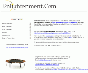 enlightenment.com: Enlightenment.Com - If Not You Who? If Not Now When?
Innovative psychospiritual content generating community infrastructure