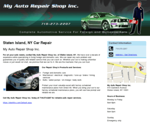 Auto Repair on Car Repair Staten Island  Ny   My Auto Repair Shop Inc My Auto Repair