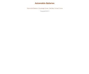 automobile-batteries.com: Automobile Batteries
Automobile Batteries