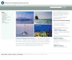 bss-gd.com: Home - Braemar Shipping Services plc
Braemar Shipping Services plc is a leading international provider of broking, consultancy, technical and other services to the shipping, marine and energy industries.