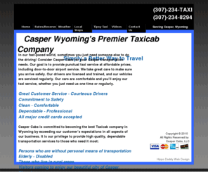 caspercabs.com: Casper Cabs LLC
Casper Wyoming's Premier Taxicab Compay