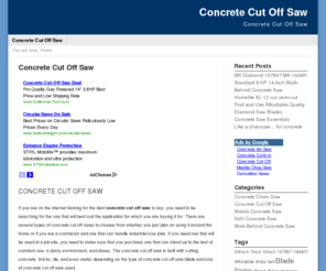 concretecutoffsaw.com: Concrete Cut Off Saw
Concrete Cut Off Saw