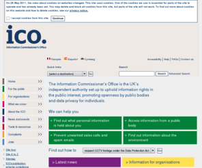 ico.gov.uk: Home
The Information Commissioner's Office (ICO) website contains information and advice about freedom of information, data protection, personal data, information sharing and more.