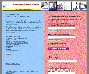 netdummy.net: Solution on issues relating to computers and network
Network support specialist in Singapore, Vectors and Interfaces.