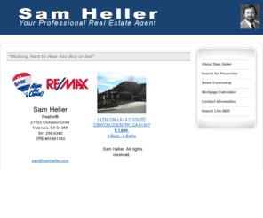 samheller.com: Welcome to Sam Heller's Real Estate Website
For over 25 years, Sam Heller has made a name for himself in the real estate community with top producing results helping home buyers and sellers.