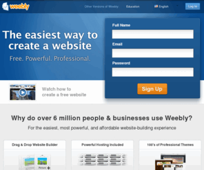 adywright.com: Weebly - Create a free website and a free blog
Named one of TIME's 50 Best Websites, Weebly has an easy, drag & drop interface to create your own website. It's free, powerful, and professional.