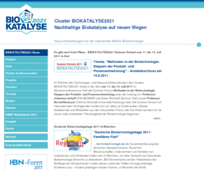 biokatalyse2021.de: BIOKATALYSE2021 News - BIOKATALYSE2021 - neue Entwicklungen für die industrielle weiße Biotechnologie -
BIOKATALYSE2021 neue Entwicklungen für die industrielle weiße Biotechnologie