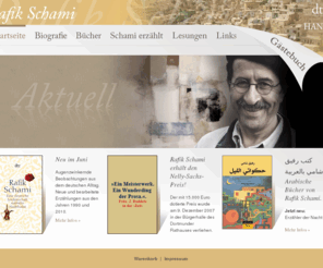 rafik-schami.de: Rafik Schami – Autorenwebsite - dtv | Deutscher Taschenbuch Verlag
Bestsellerautor Rafik Schami: Bücher, Leseproben, Biografie, Bibliografie, Gästebuch, Erzählungen & Videos. Alles Infos rund um sein Werk.