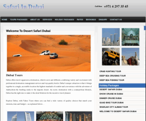 safariindubai.com: Desert Safari Dubai, Tours Dubai, Tour Company Dubai
We provide Desert Safari Dubai , City Tour Dubai and many other customized Tours. One of the leading Tour company in Dubai, call today to book.