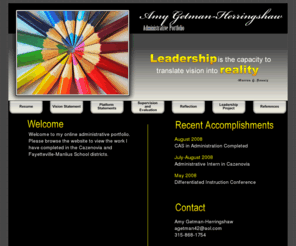 amygetman.com: Online Administrative Portfolio of Amy Getman-Herringshaw
