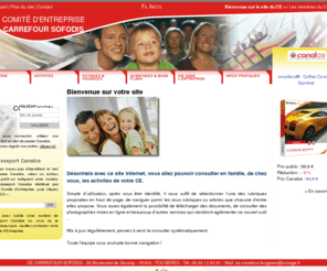 cecarrefourfougeres.com: Site internet du CE CE CARREFOUR SOFODIS
Site internet du CE CE CARREFOUR SOFODIS : ComitÃ©, Services, Loisirs, Sorties, Sports, Culture ...