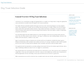 dogyeastinfection.org: Dog Yeast Infection - How To Treat Yeast Infections In Dogs
Yeast infection in your dog is a potentially serious medical condition that will need addressing as soon as possible. Here is a complete overview of the condition.