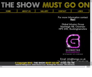 showmustgoon.co.uk: THE SHOW MUST GO ON
