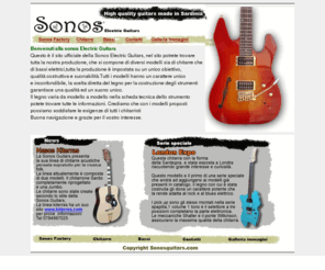 sonosguitars.com: Sonos electric guitars - Chitarre e bassi elettrici artigianali
