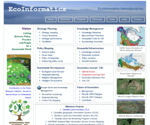 ecostrategis.net: EcoInformatics International Inc.
