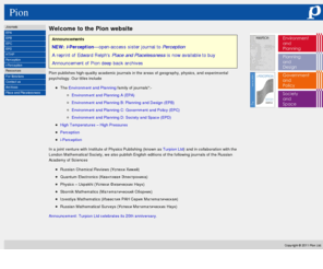 iperception.info: Pion Ltd homepage
