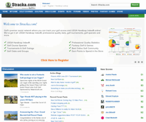 stracka.com: USGA Handicap Index | Golf Handicap Tracking | Golf Social Network
Establish a USGA handicap, upload golf photos, read golf forums and blogs and track your USGA handicap index.