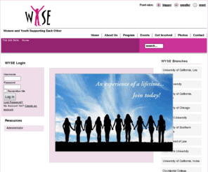 wyseonline.org: Home
WYSE - Women and Youth Serving Each Other