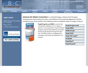 americanbiomedica.com: American Bio Medica (ABMC) - Drug Tests, Urine Tests, Saliva Tests
