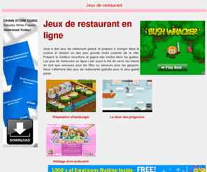 jeuxrestaurant.net: Jeux de restaurant
Joue  des jeux de restaurant et prepare  manger dans la cuisine ou sert les clients en tant que serveuse