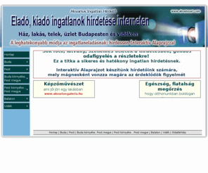 akvariusart.com: Eladó és kiadó ingatlanok hírdetése: ház, lakás, telek Budapesten és vidéken
Eladó és kiadó ingatlanok hírdetése: ház, lakás, telek Budapesten és vidéken