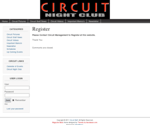 easilyget.info: Circuit Staff
Please Contact Circuit Management to Register at this website. Thank You 