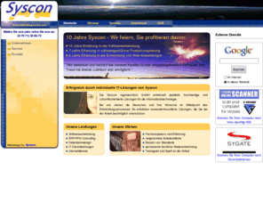 individualsoftware.biz: Syscon Ingenieurbüro GmbH - Die Spezialisten für Individualsoftware : Softwareentwicklung, Datenbankprogrammierung, IT-Dienstleistungen, IT-Consulting, Internetdienste
Syscon Ingenieurbüro GmbH - Die Spezialisten für Individualsoftware - Individuelle Lösungen und Serviceleistungen für die Informationstechnik : Softwareentwicklung, Datenbankprogrammierung, IT-Dienstleistungen, IT-Consulting, Internetdienste