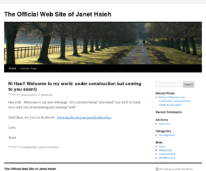 janethsieh.com: Official website of Janet Hsieh
This is the official website of Janet Hsieh.