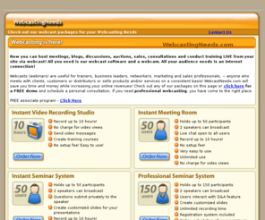 webcastingneeds.com: Webcasting Needs
Webcasting Needs provides professional webcasting