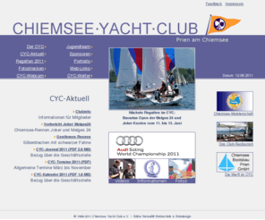 cyc-prien.de: Chiemsee Yacht Club
Der Chiemsee Yacht Club e.V. in Prien am Chiemsee stellt sich vor