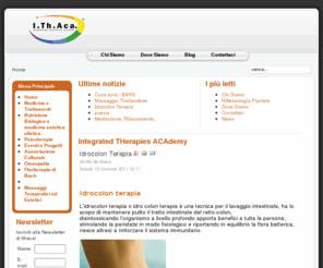 ithaca.it: Integrated THerapies ACAdemy
ITHACA - Integrated THerapies ACAdemy