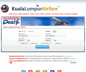 kualalumpurairfare.com: Kuala Lumpur Airfare (KUL)
Cheap Airfare to Kuala Lumpur, Germany. Find cheap Kuala Lumpur airline tickets, last minute flights & discount airfare deals to Kuala Lumpur (KUL) with Kuala Lumpur Airfares.  