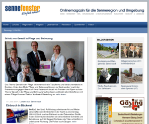 sennefenster.de: SENNEFENSTER - Onlinemagazin für die Senneregion und Umgebung
Das Sennefenster ist das erste Onlinmagazin mit Themen aus allen Nachrichtenressorts der Senneregion.