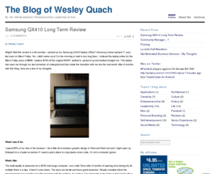 wesleyquach.com: The Blog of Wesley Quach
My Life, Experiences in Self-development and Leadership