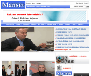 duzcemanset.com.tr: DÜZCE MANŞET | YEREL HABER KAYNAĞINIZ
Düzce'nin tarafsız, güvenilir ve hızlı haber portalı.