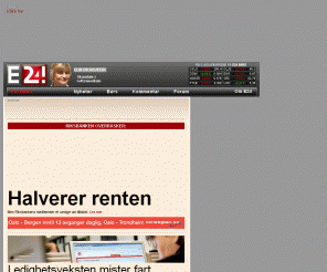 e24.no: Forsiden / E24
E24 - Norges ledende nettsted for næringslivsnyheter