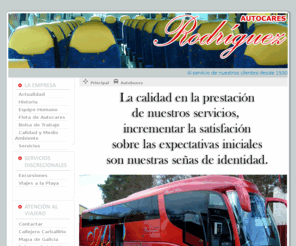 autocaresrodriguez.es: :: Autocares Rodrguez - Traviacar::
Web oficial de Autocares Rodrguez en O Carballio