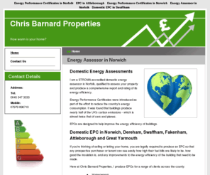 epcnorwich.org: Energy Assessor in Norwich : Chris Barnard Properties
A qualified energy assessor in Norwich offers domestic energy assessments in Dereham for householders, landlords, tenants and housing associations.