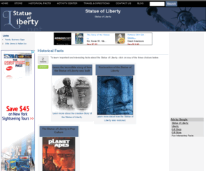 statueofliberty.net: Statue of Liberty
Statue of Liberty information, trivia, games and discussion at your fingertips.